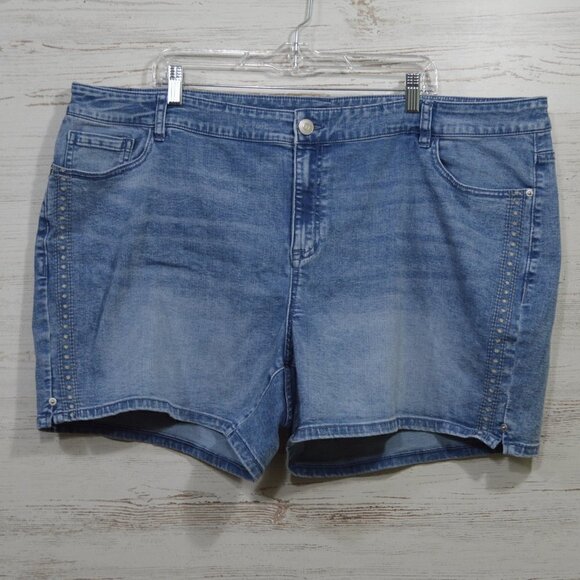 Venezia Denim Stretch Shorts Women's Size 24 - Picture 1 of 4